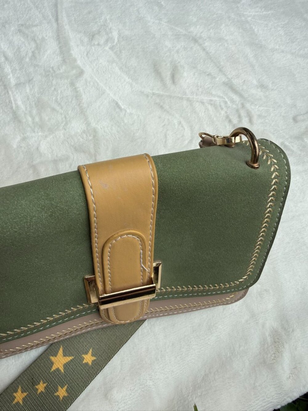Marc Jacobs x Anna Sui Leather Colorblock Crossbody Bag - Picture 6 of 6